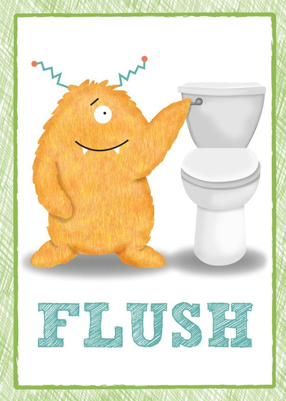 fun kids bathroom reminders to brush their teeth flush the toilet wash their hands and floss each kids bathroom monster set includes the brush flush