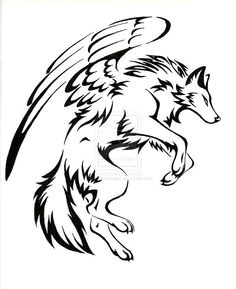 wolf with wings body art tattoos tatoos small wolf tattoo wolf tattoo back
