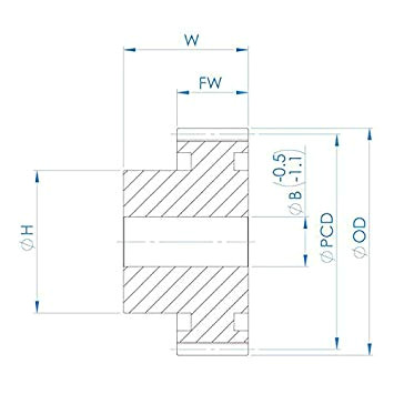 3 mod 13 zahne precision nylon gang sporn 6 pa6