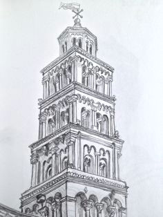 diocletian s palace sketch split croatia