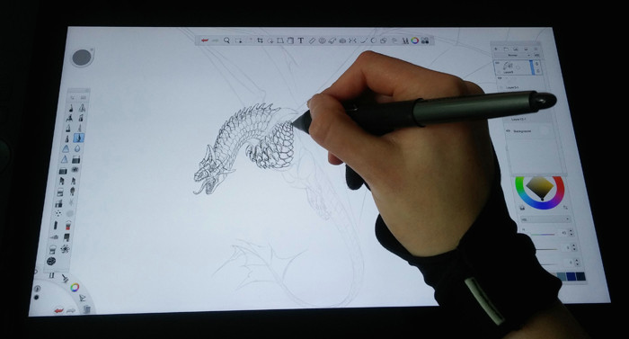 wacom cintiq is the most popular screen graphics tablet but there are also cheaper alternatives available