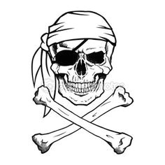 jolly roger pirate skull and crossbones stock illustration 68275549 pirate tattoo simple pirate