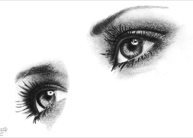 60 beautiful and realistic pencil drawings of eyes