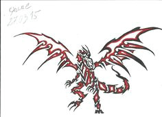 red eyes black dragon tattoo by darkalicepl on deviantart