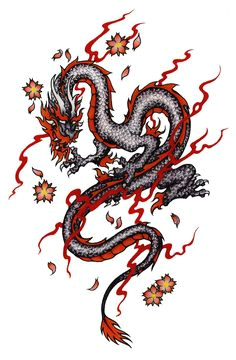 dragon design black and red by pallat on deviantart