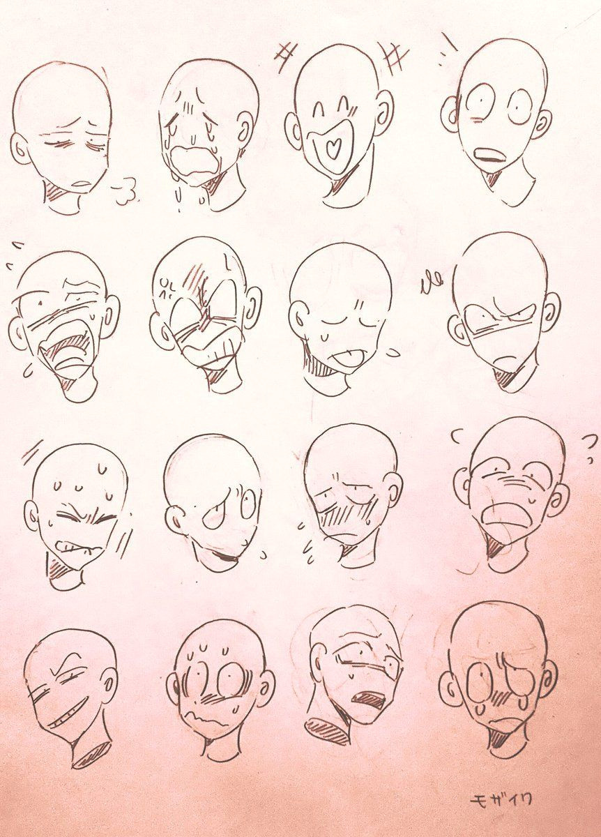 cartoon faces expressions facial expressions drawing cartoon expression face drawing reference male