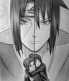 itachi and sasuke drawing amazing work