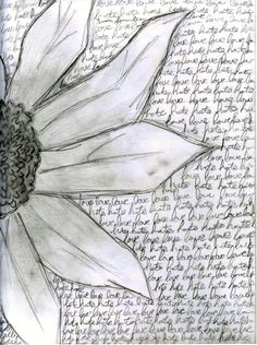 love hate flower sketch