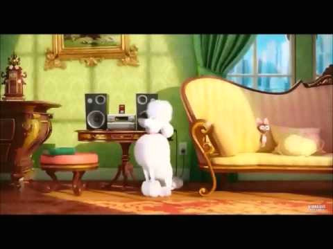 poodle dog is headbanging on system of a down bounce full song the secret life of pets