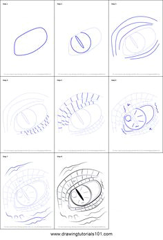 step by step of dragon eye dragon eye drawing