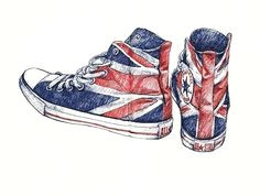 drawing tumblr converse drawing union jack art shoes shoe art converse