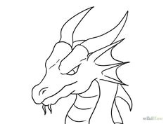 draw a dragon head
