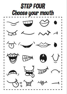 how to draw cartoon faces kids printable worksheets how to draw e book cartoon character classroom activity kids activity book
