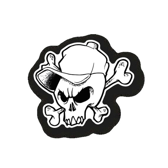 skull and crossbones badboy sticker