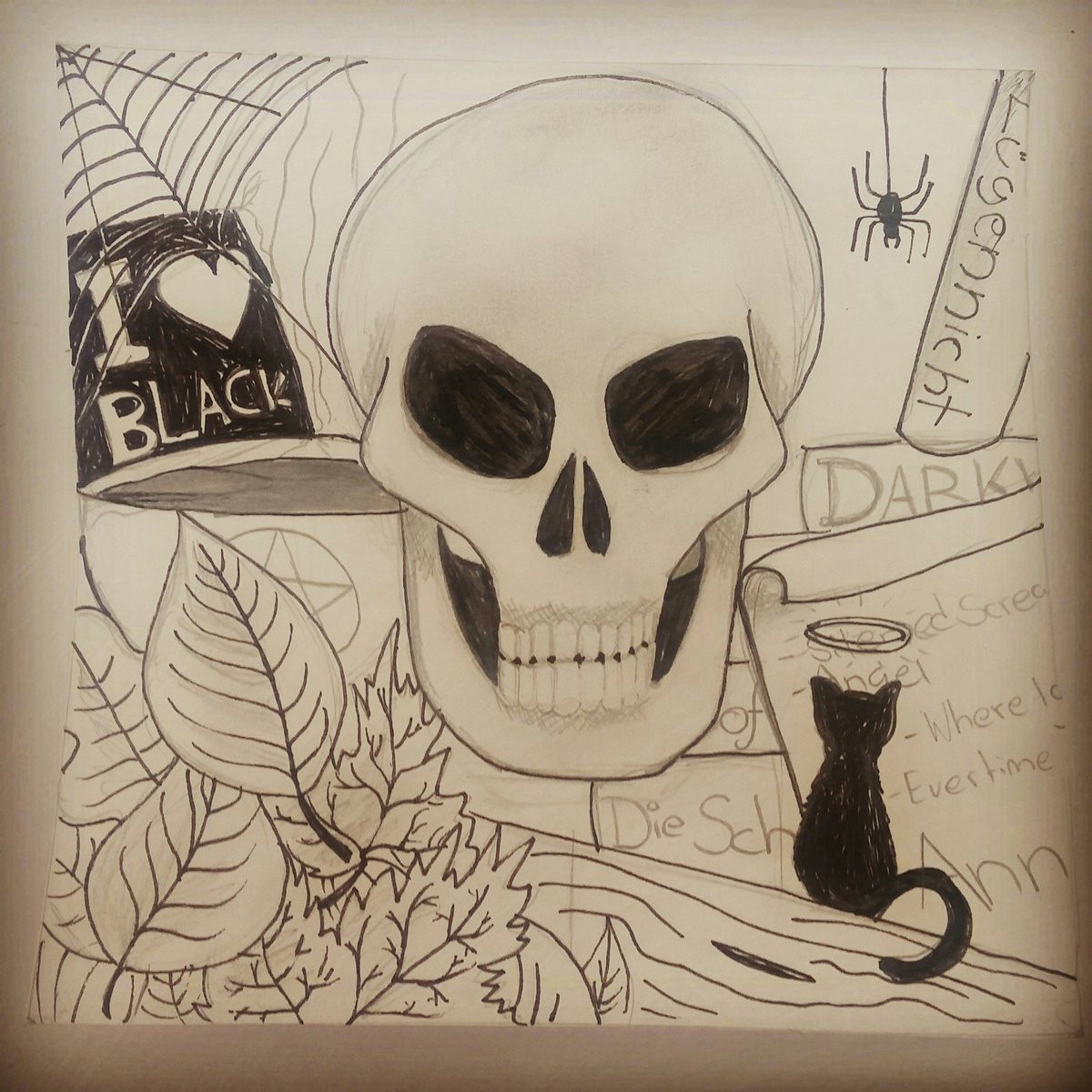 dieserrandomstuff on twitter draw art kunst malen drawing painting skull totenkopf bucher books