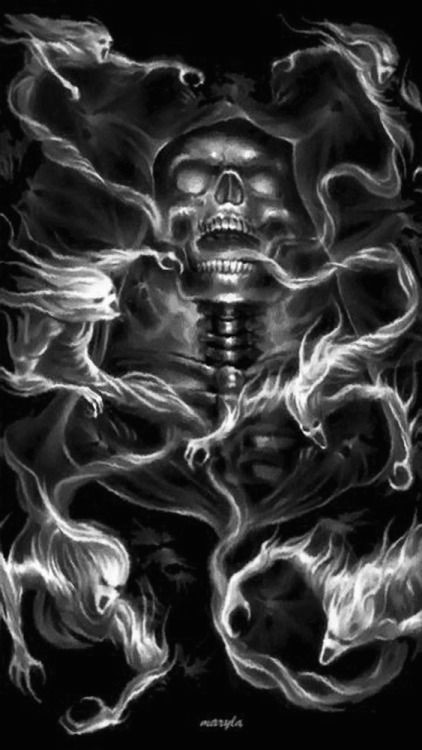grim soulz gothic art skeletons santa muerte tattoo studio fire art