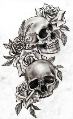 skulls with roses skull thigh tattoos chest tattoo skull rose chest tattoo thigh