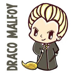 how to draw cute chibi draco malfoy from harry potter step by step drawing tutorial cute
