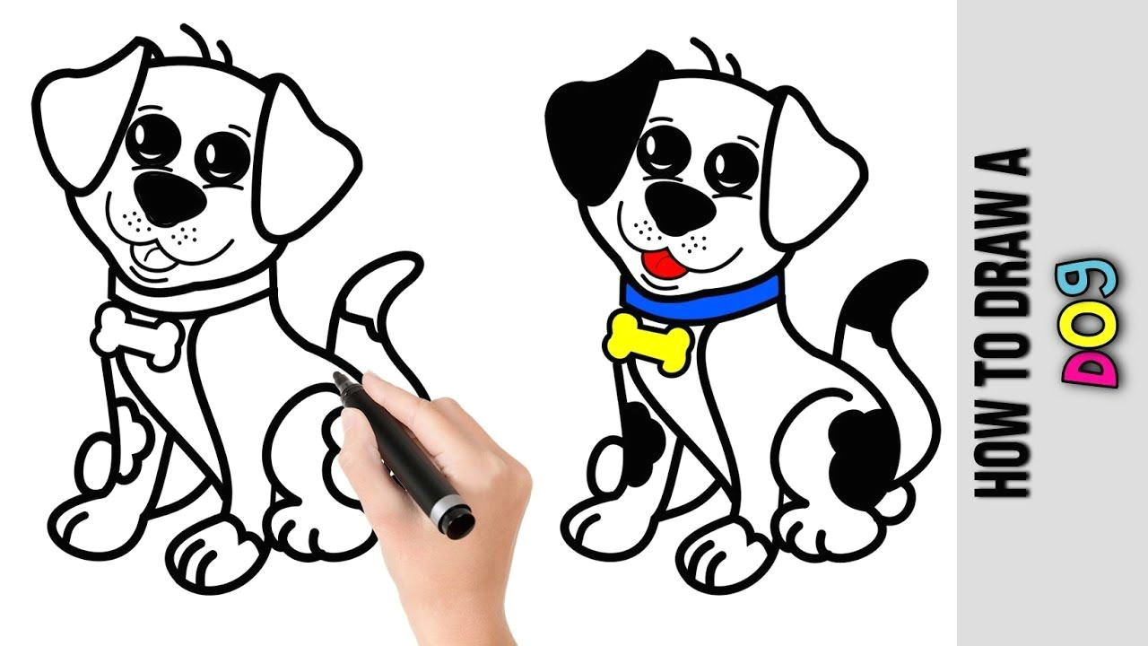 how to draw a dog a easy pictures to draw step by step a drawings
