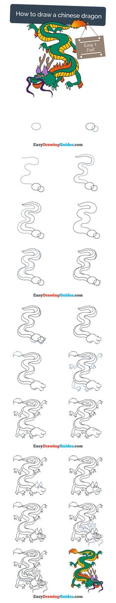 learn how to draw a chinese dragon easy step by step drawing tutorial