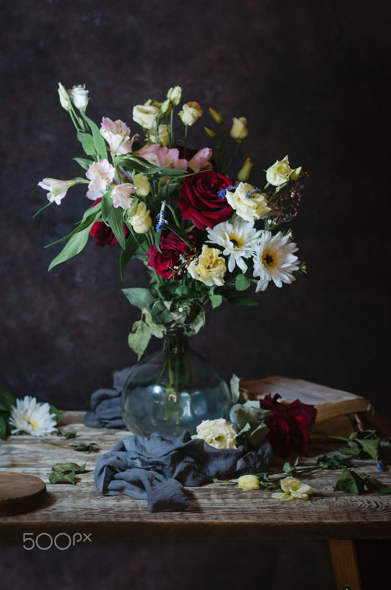 dutch painters inspired still life with old books and flowers