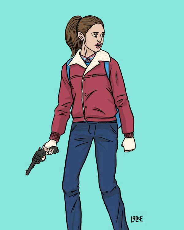 nancy wheeler from stranger things by nick lacke