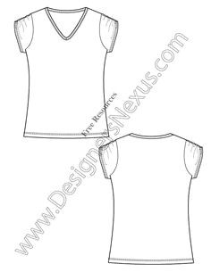 v11 free vector t shirt template illustrator fashion technical drawing free download of this