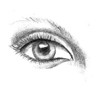 i love hand drawn eyes