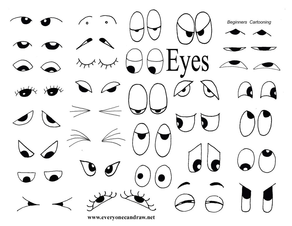 Drawing the Eyes Pdf Drawing Helps for Eyes Mouths Faces and More Party Matthew