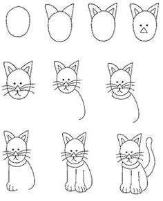 how to draw a cat ms katz and tush or papa piccolo trevor and