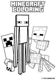 click here to get free minecraft colouring pages makes a great party activity for all