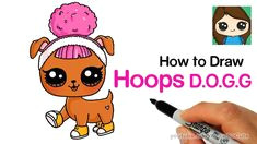 how to draw lol surprise pets easy hoops dog