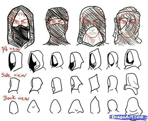 how to draw a hood mask text how to draw manga anime how to draw manga anime pinterest drawings art reference and drawing reference