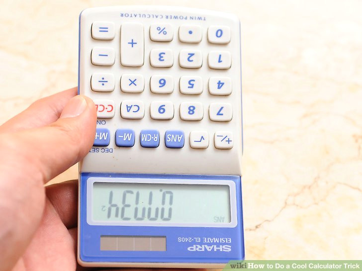 image titled do a cool calculator trick step 1