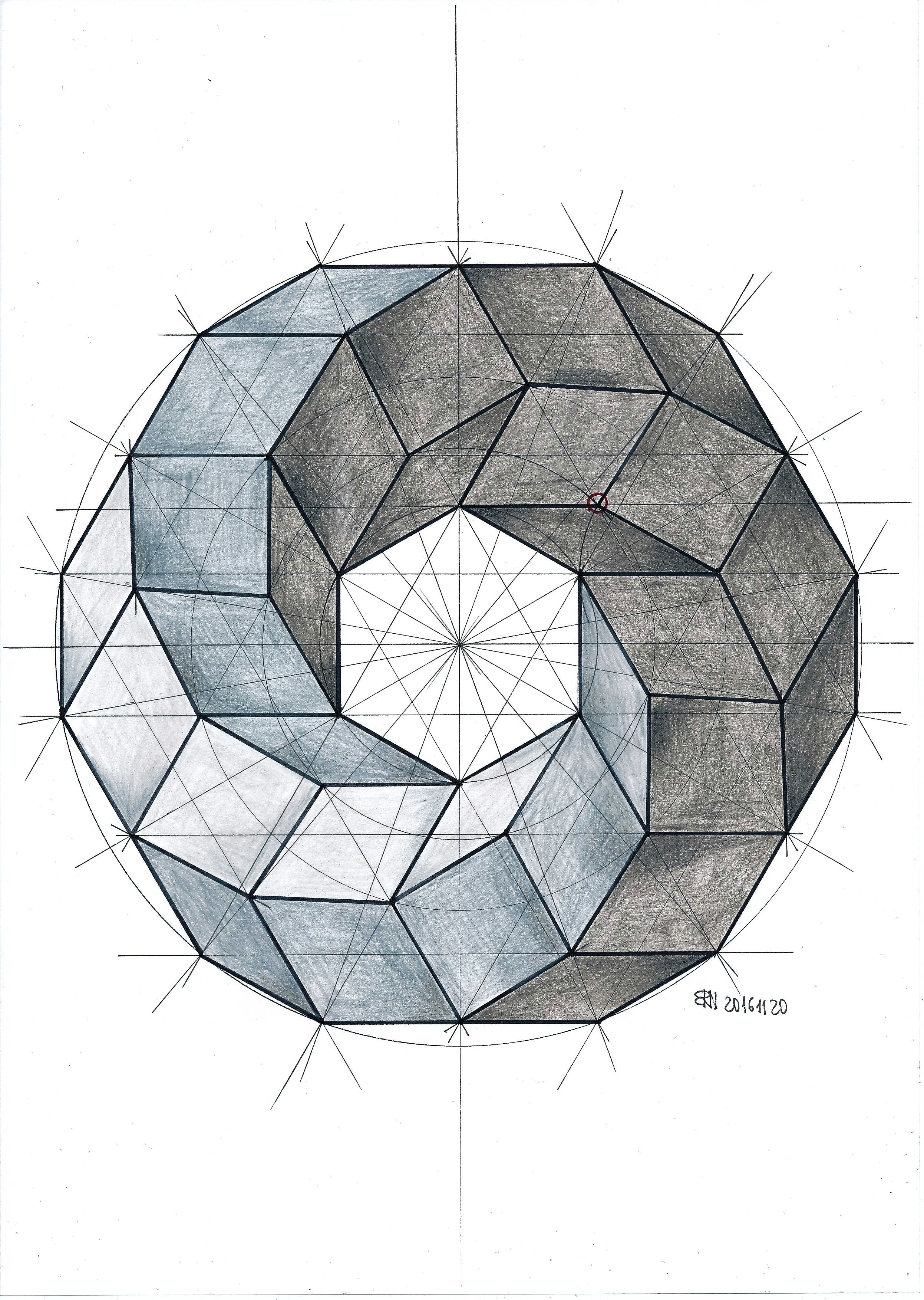spiral of cubes