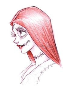 sally the nightmare before christmas drawing google search