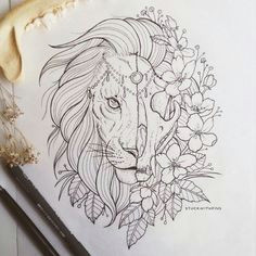 111 cool things to drawi drawing ideas for an adventurer s heart lion tattoo