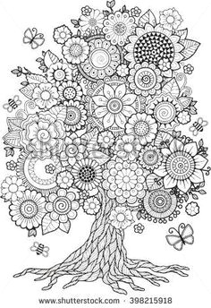 Drawing Tree Motifs Flowers Creepers 72 Best Drawing Trees Images Drawing Trees Doodle Drawings Doodles