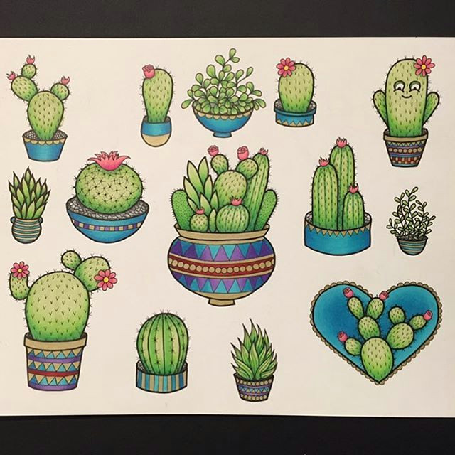 i forgot to post my cactus flash sheet i ve only tattooed one of these little guys so hit me up if you waaaaant one