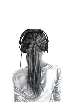 girl with headphones drawing tumblr google search