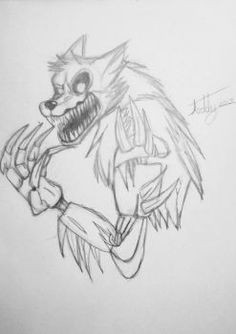 twisted wolf sketch by teddyfazbear1314 wolf sketch five nights at freddy s fnaf