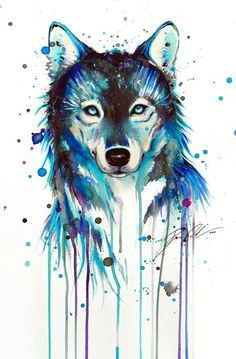 dark wolf by pixie cold i like this because i love the colors and the fact thats its a wolf because wolves are amazing