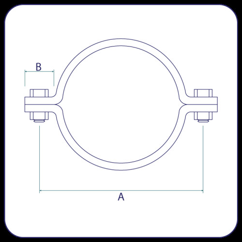 nominal bore split pipe clip