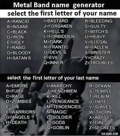 mine is illegal slaves what about yours band name generator
