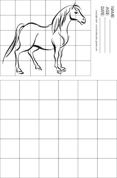 horse grid drawing see student art here