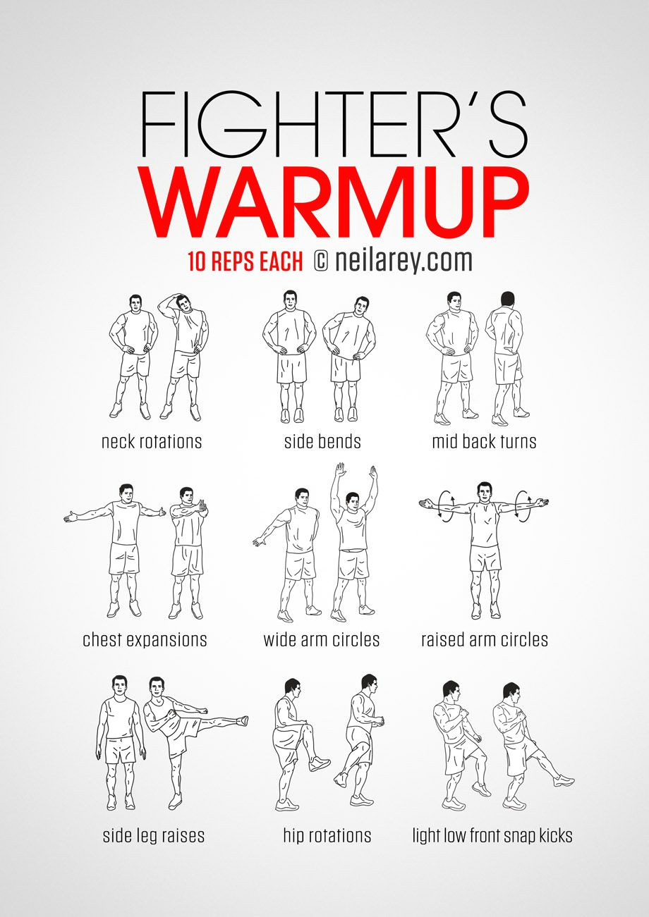 fighter s warm up routine