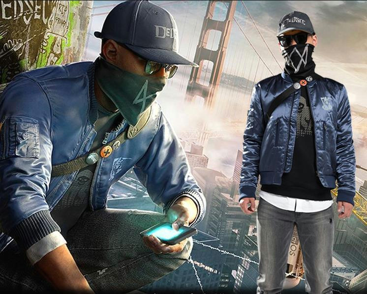 game watch dogs 2 marcus holloway long sleeve jacket men s cosplay winter warm coat m 3xl costume halloween decorations from jackhuang 55 84 dhgate com