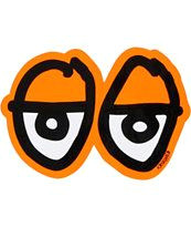 krooked eyes orange sticker