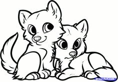 dragoart coloring pages how to draw wolf puppies wolf cubs step 8 draw cute