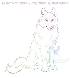 sitting wolf sketch by wildspiritwolf wolf drawings animal drawings pencil drawings art drawings